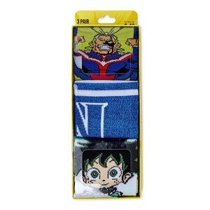 Men's 3 Pack Character Crew Socks, BNIB - My Hero Academia